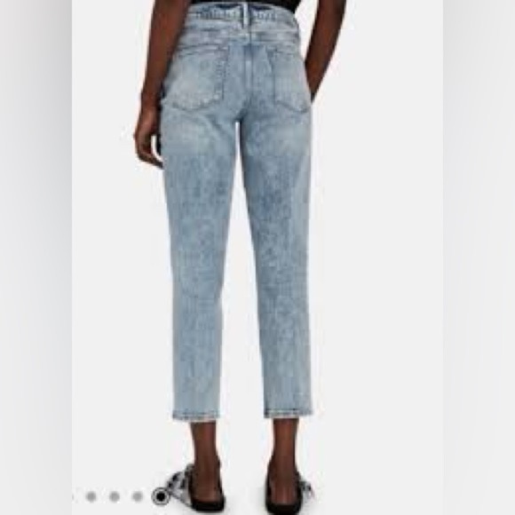 FRAME Woman’s Le High Straight Ankle Crop Denim Jeans - Picture 2 of 9